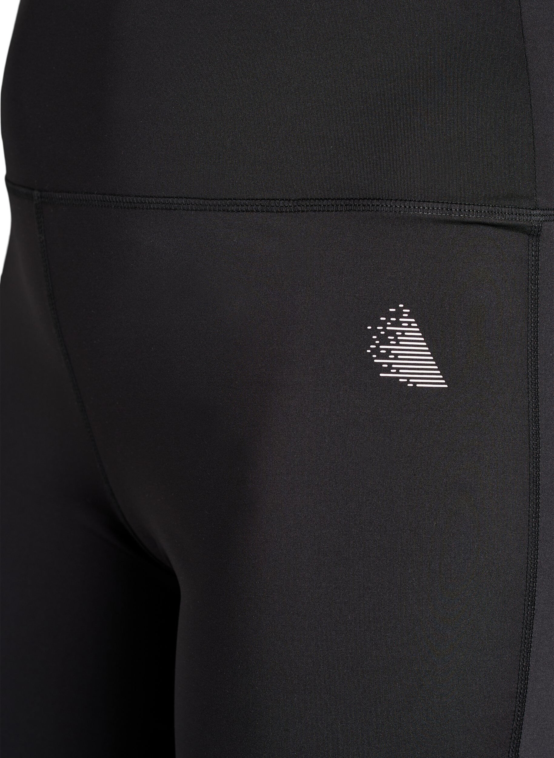 Zizzi Pantalon de training &eacute;vas&eacute; taille haute, Noir, Packshot image number 2