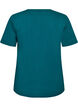 T-shirt col V, Vert fonc&eacute;, Packshot image number 1