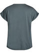 T-shirt &agrave; manches courtes en coton m&eacute;lang&eacute;, Vert fonc&eacute;, Packshot image number 1