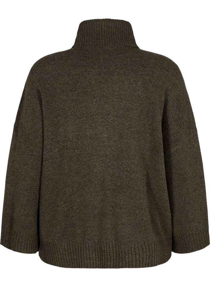 Chemisier à col roulé en maille, Sea Turtle Mel., Packshot image number 1