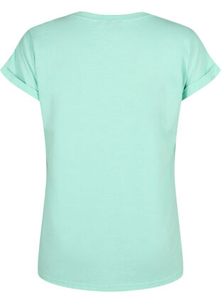 T-shirt à manches courtes en mélange de coton, Cabbage, Packshot image number 1
