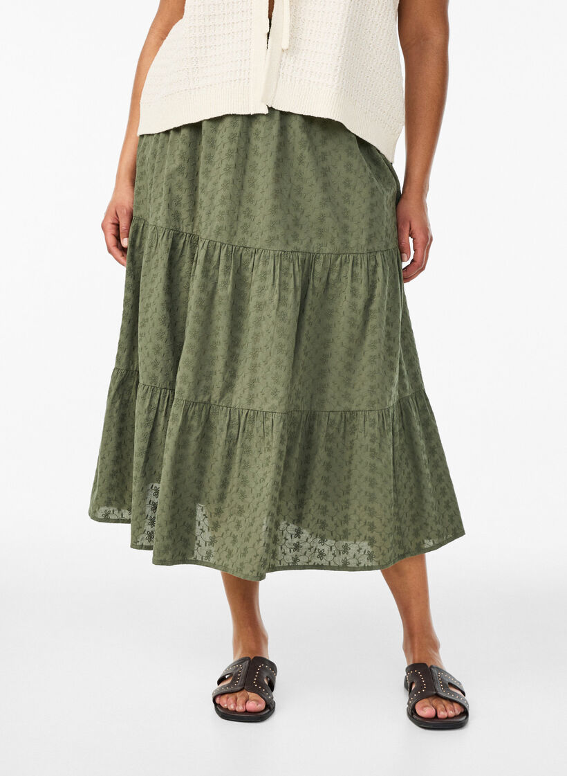 Gilet en maille textur&eacute;e avec ceinture &agrave; nouer, Vanille, Model image number 3