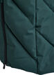 Long manteau d'hiver &agrave; fermeture &agrave; attaches et col en fausse fourrure, Vert fonc&eacute;, Packshot image number 4