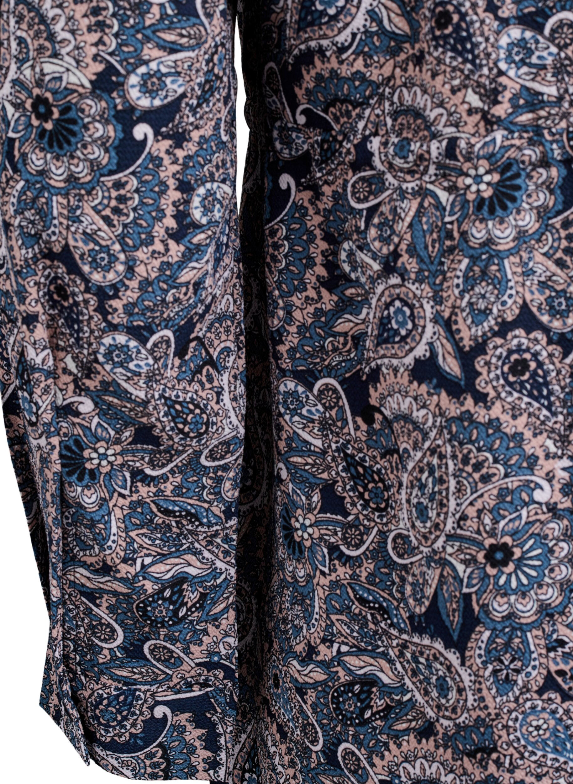 Zizzi Robe mi-longue avec ceinture &agrave; nouer, Beige, Packshot image number 3