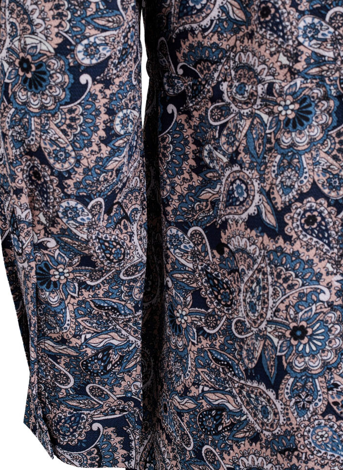 Robe mi-longue avec ceinture à nouer, Beige, Packshot image number 3