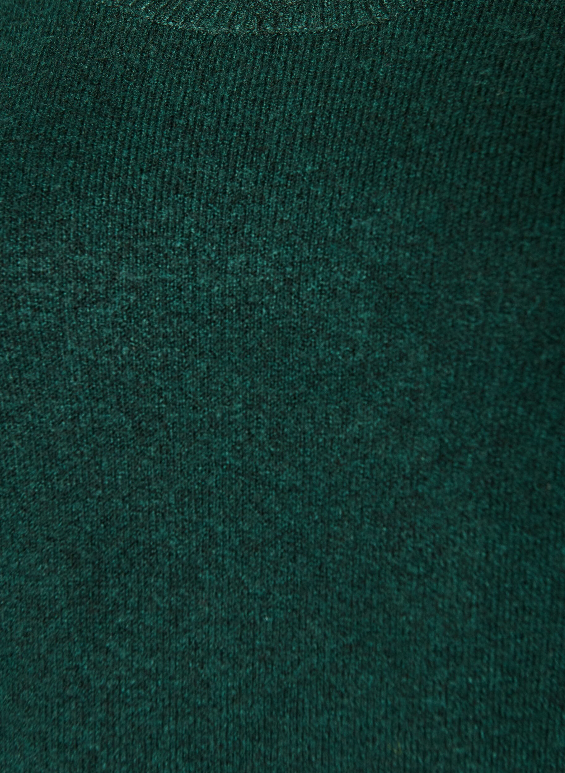 ZizziRobe courte en maille avec ourlet ondul&eacute; et fentes, Vert fonc&eacute;, Packshot image number 2