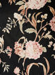 Blouse fleurie en lin et viscose &agrave; manches longues, Noir, Packshot image number 2