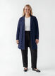Blazer long avec des poches, Bleu, Model image number 1
