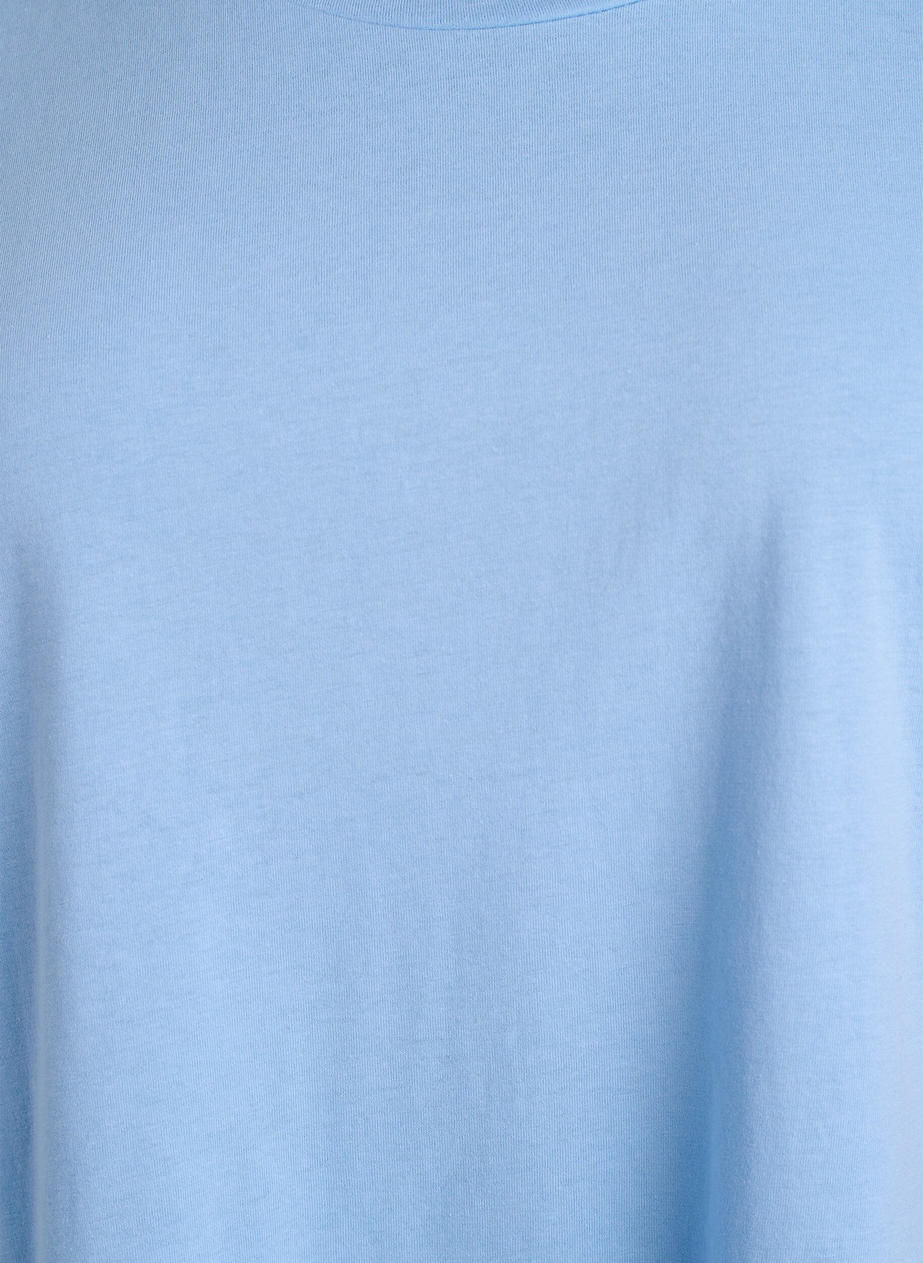 ZizziT-shirt &agrave; manches courtes en m&eacute;lange de coton, Bleu Clair, Packshot image number 2