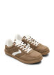 Baskets en faux daim, Marron, Packshot image number 1