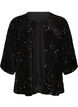 Cardigan avec sequins et manches 3/4, Noir, Packshot image number 0