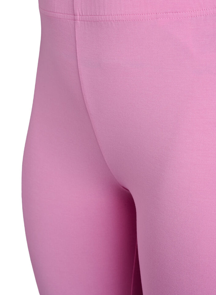 Leggings 3/4 basiques en viscose, Rose, Packshot image number 2