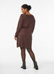 Robes tricot&eacute;es en m&eacute;lange coton-viscose, Marron, Model image number 2