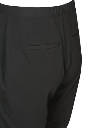 Pantalon classique taille élastiquée, Black, Packshot image number 3