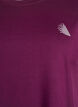 T-shirt de sport couleur unie, Violet, Packshot image number 2