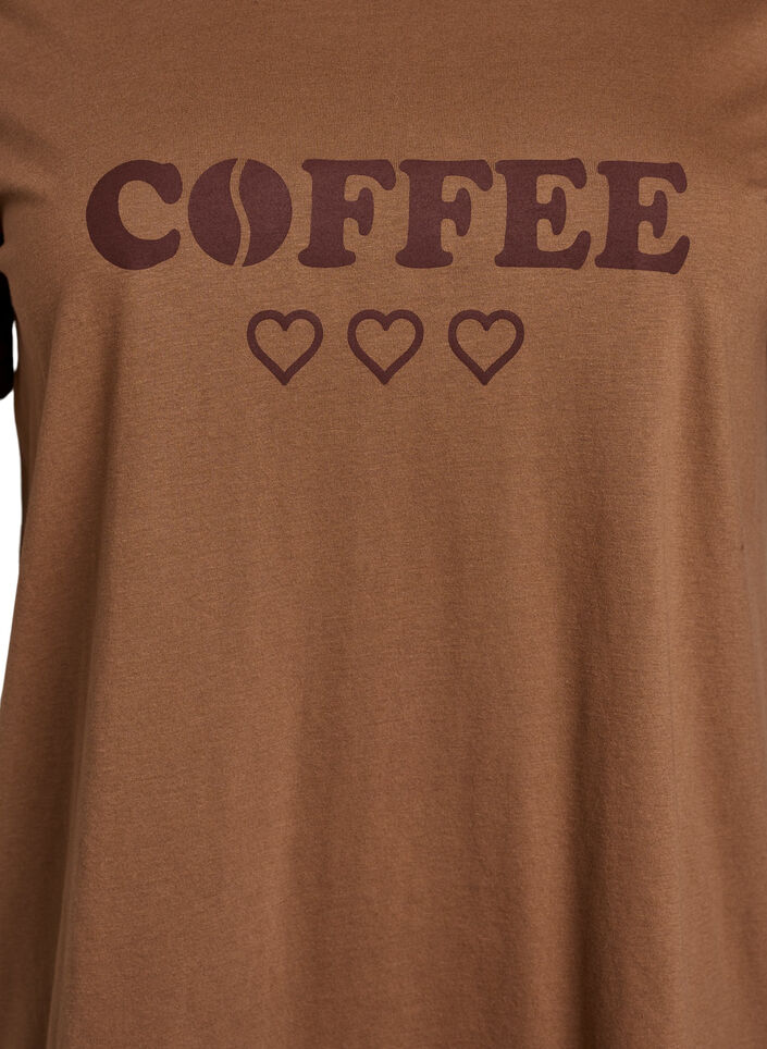 T-shirt imprim&eacute;, Marron, Packshot image number 2