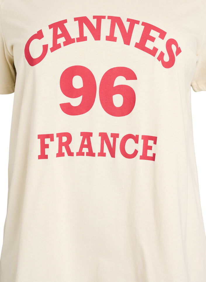 FLASH - T-shirt imprim&eacute;, Vanille, Packshot image number 2