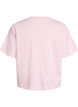 T-shirt boxy en coton, Rose, Packshot image number 1