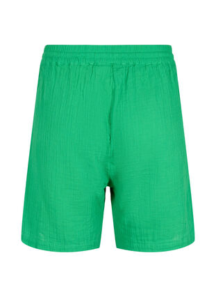 Short en mousseline de coton avec poches, Jolly Green, Packshot image number 1