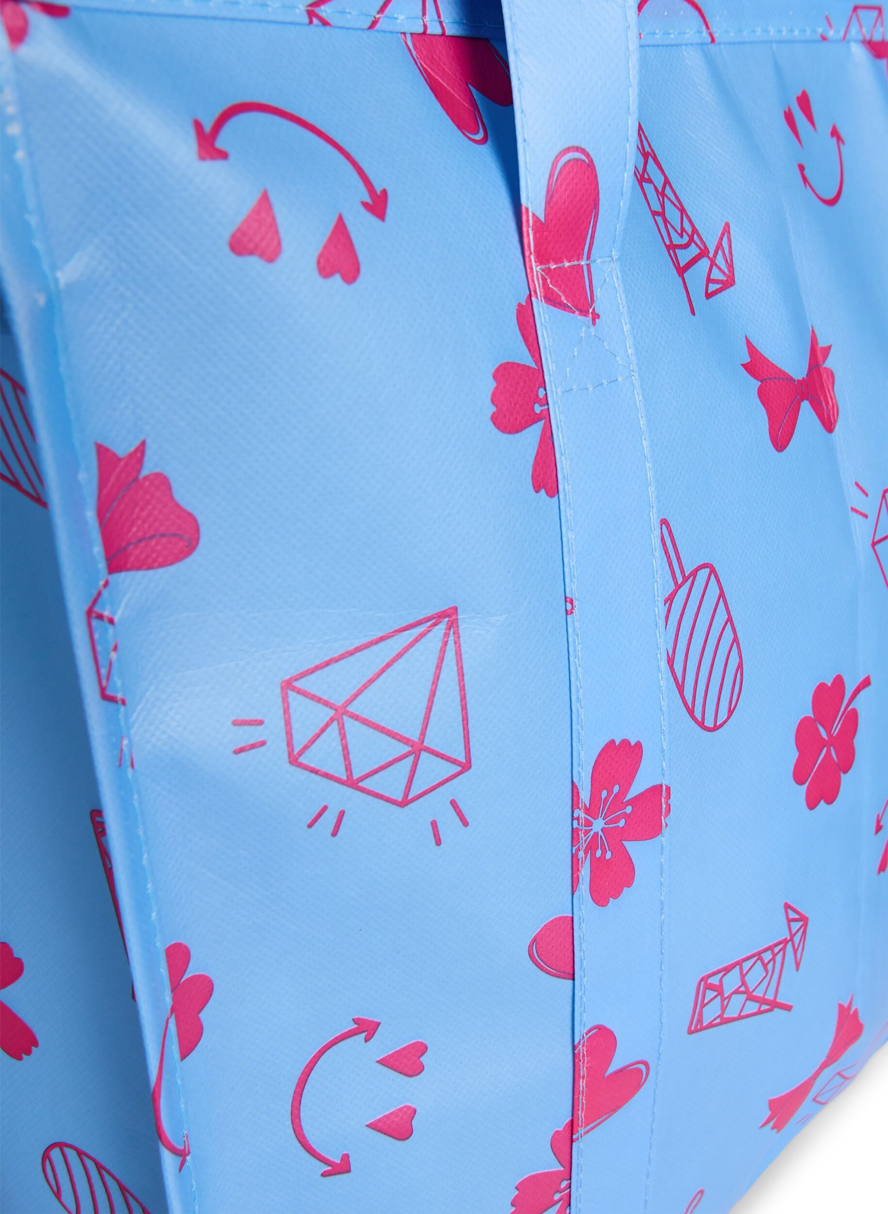 Zizzi Sac de magasinage avec fermeture &eacute;clair, Bleu, Packshot image number 3