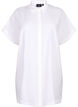 Chemise longue en viscose à manches courtes, Bright White, Packshot image number 0