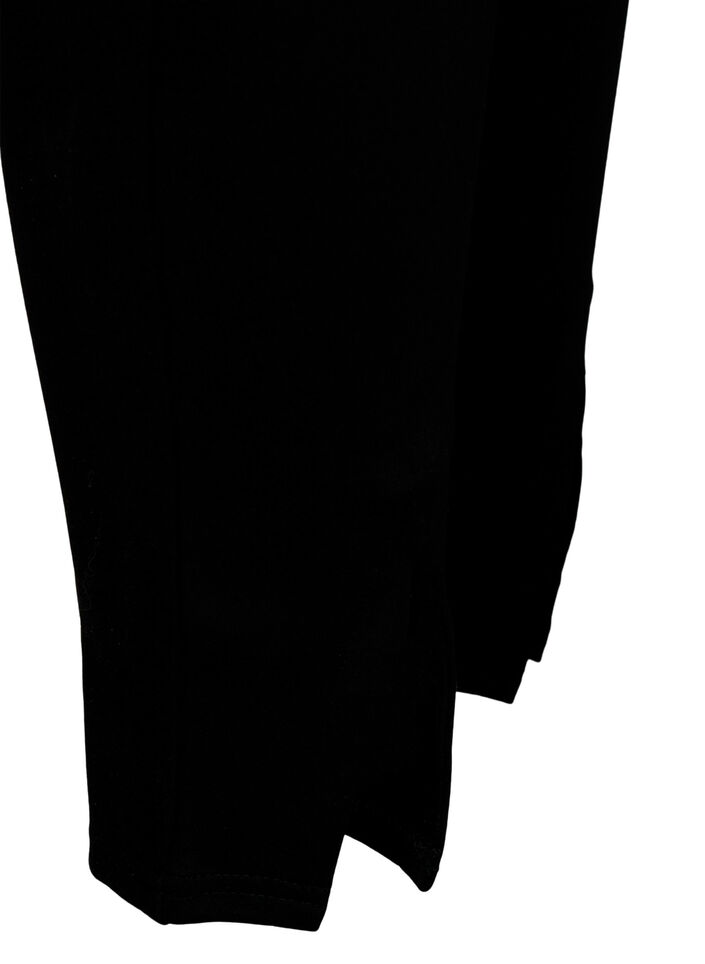 Legging en viscose avec fente à l'avant, Noir, Packshot image number 3