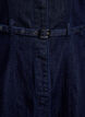 Robe en jean avec ceinture et manches 3/4, Bleu, Packshot image number 3