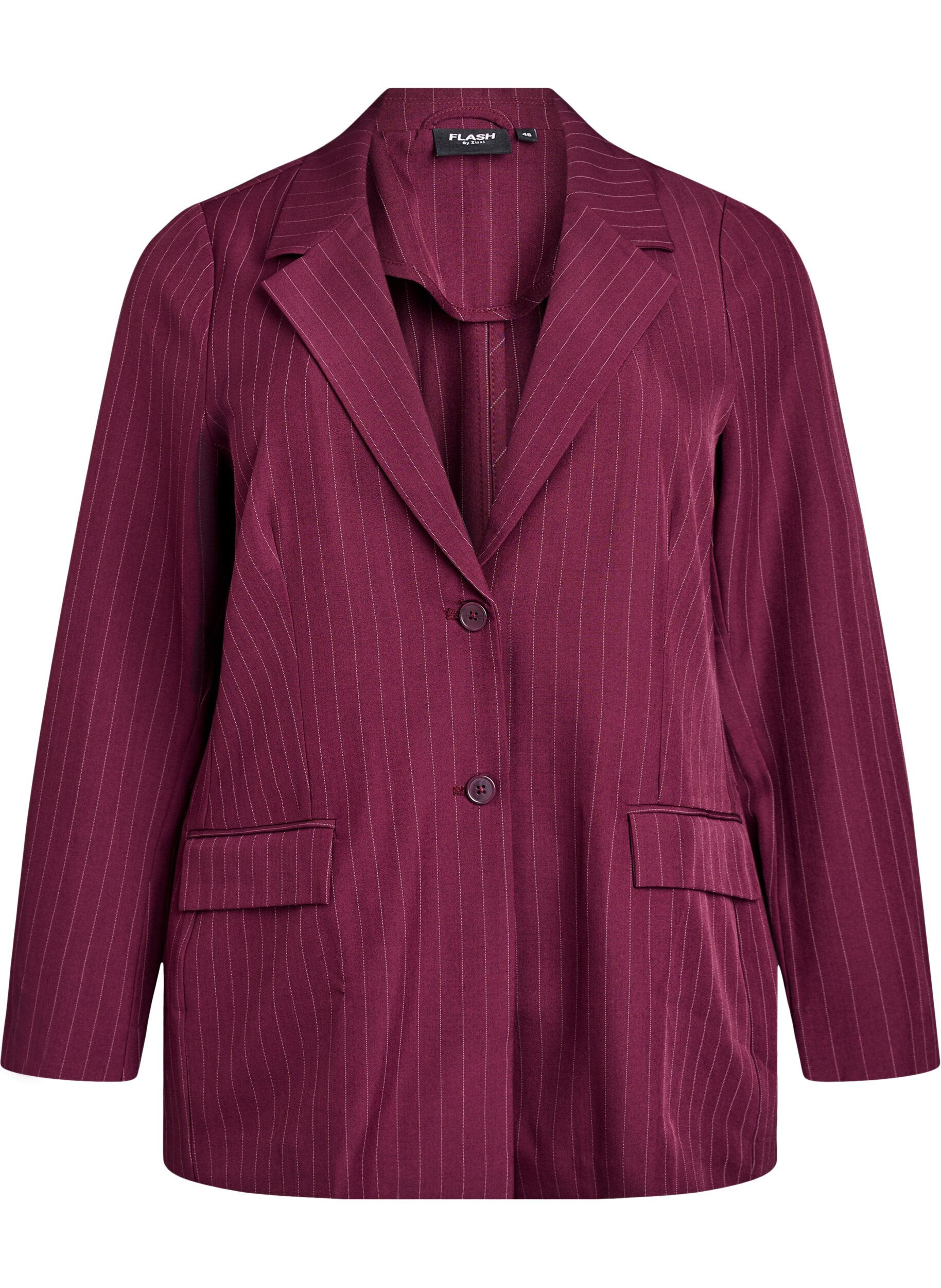 ZizziBlazer avec poches et fentes, Bordeaux, Packshot image number 0