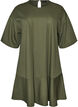 Robe courte ample avec ourlet &agrave; volants, Vert, Packshot image number 0