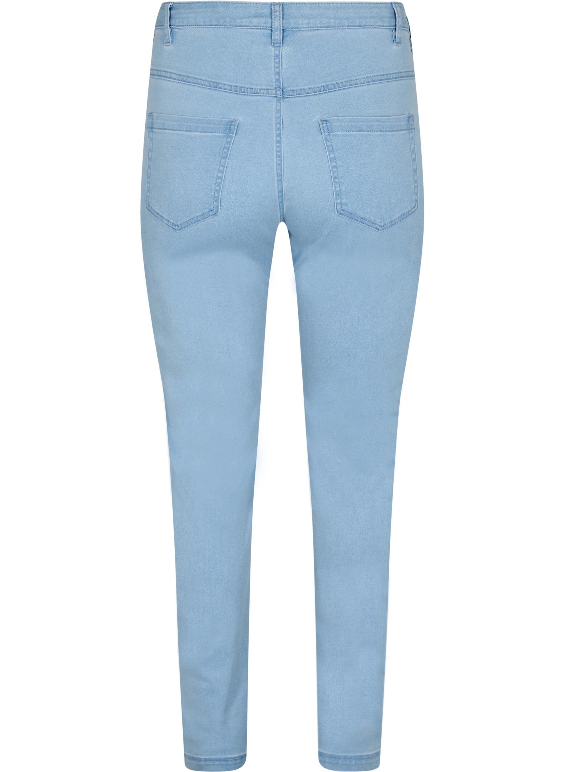 Zizzi Jeans Emily Slim fit &agrave; taille r&eacute;guli&egrave;re, Bleu Clair, Packshot image number 1