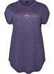 Chemise de nuit &agrave; manches courtes avec imprim&eacute; de texte, Violet, Packshot image number 0