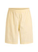 Short ample taille haute &agrave; rayures, Jaune clair, Packshot image number 0