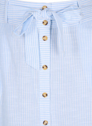 Jupe rayée avec poches en coton, Blue Bell Stripe, Packshot image number 2
