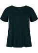 T-shirt en coton uni basique, Vert fonc&eacute;, Packshot image number 0