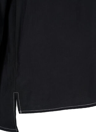Chemise avec coutures contrastées, Black, Packshot image number 3