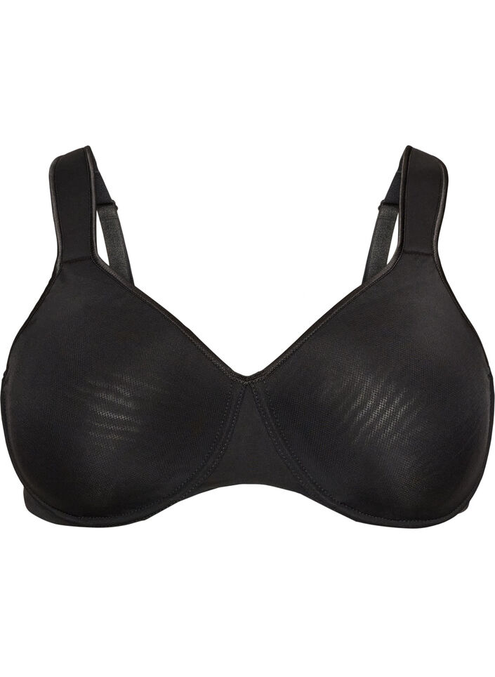 Soutien-gorge minimiseur avec bretelles rembourr&eacute;es, Noir, Packshot