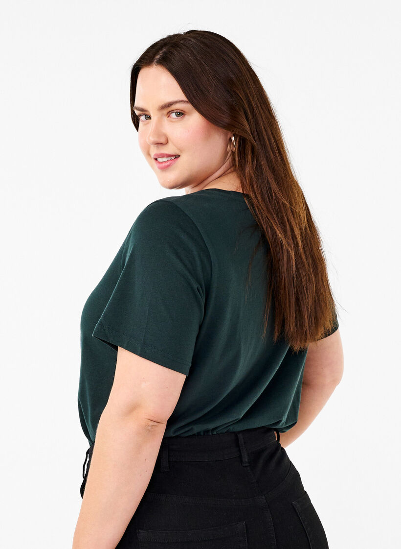 FLASH – T-shirt avec motif, Vert foncé, Model image number 2