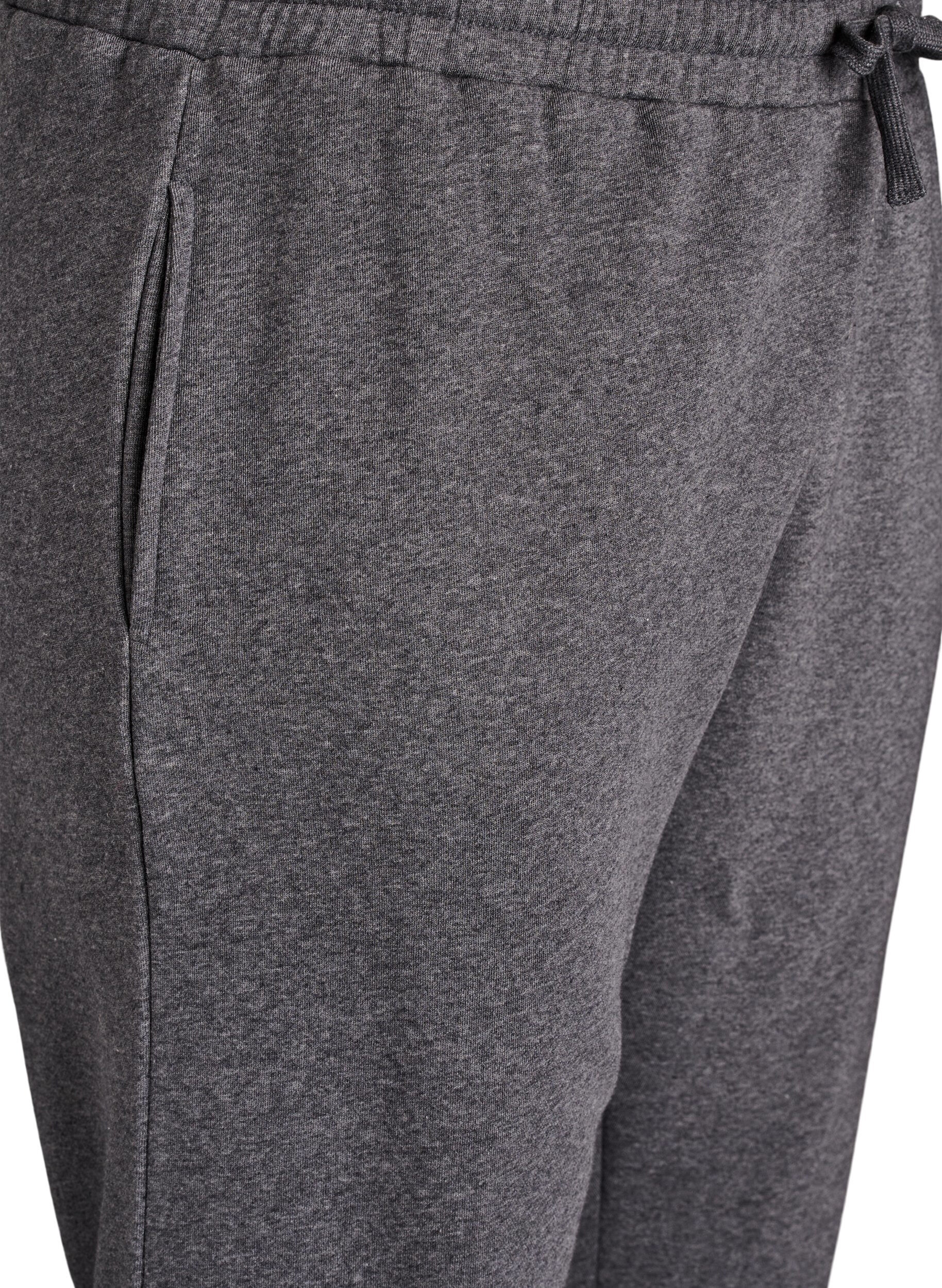 Zizzi Joggers taille haute, Gris anthracite, Packshot image number 2