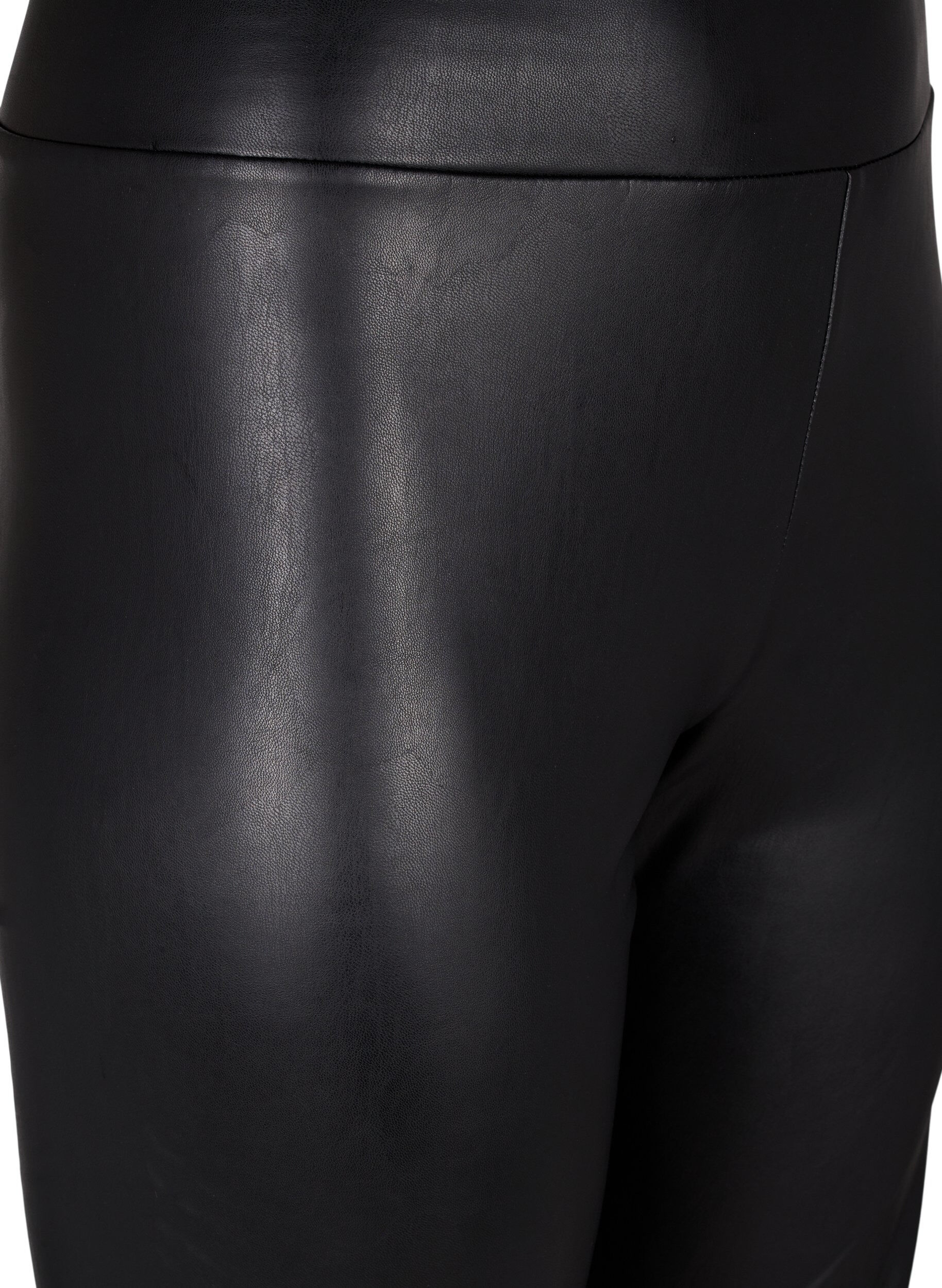 Zizzi Short taille haute brillant et ajust&eacute;, Black, Packshot image number 2