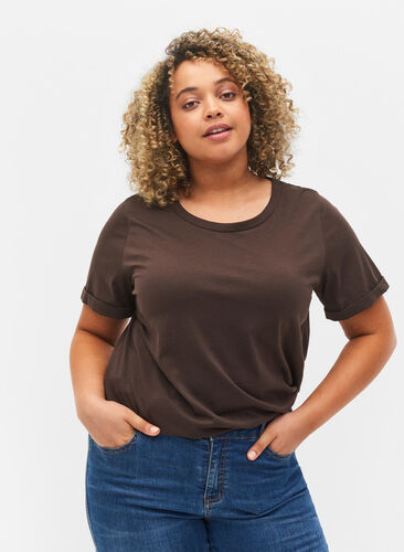 T-shirt en coton basique, Molé, Model image number 0