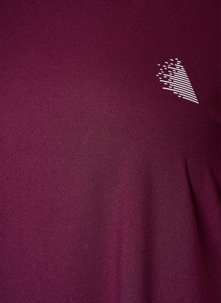 T-shirt d'entra&icirc;nement long, Violet, Packshot image number 2