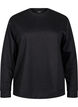 Sweat-shirt &agrave; col ras du cou, Noir, Packshot image number 0