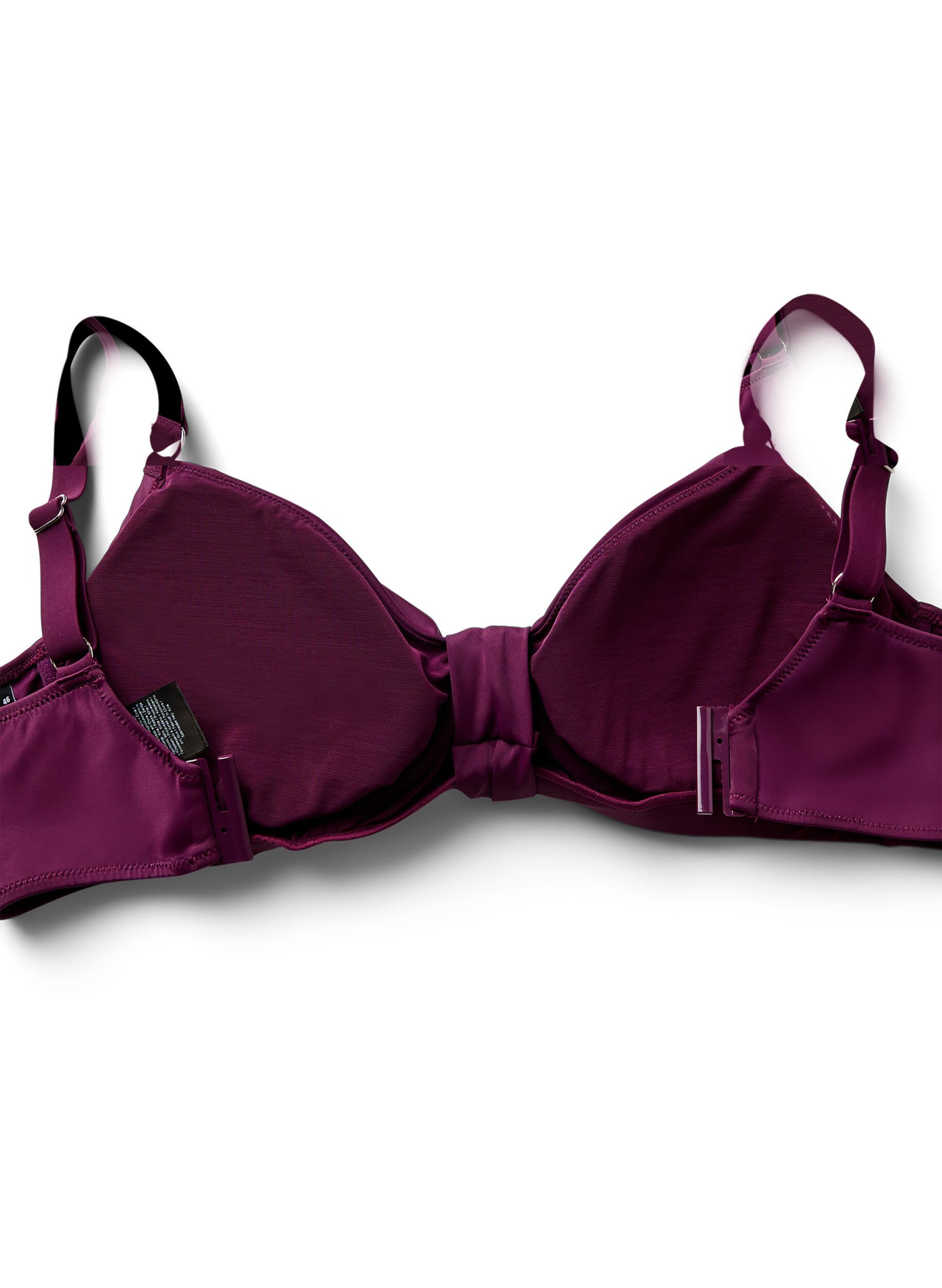 Zizzi Haut de bikini avec armature et n&oelig;ud d&eacute;taill&eacute;, Violet, Packshot image number 3