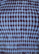 Blouse smock&eacute;e &agrave; carreaux vichy et ourlet &agrave; volants, Bleu, Packshot image number 2