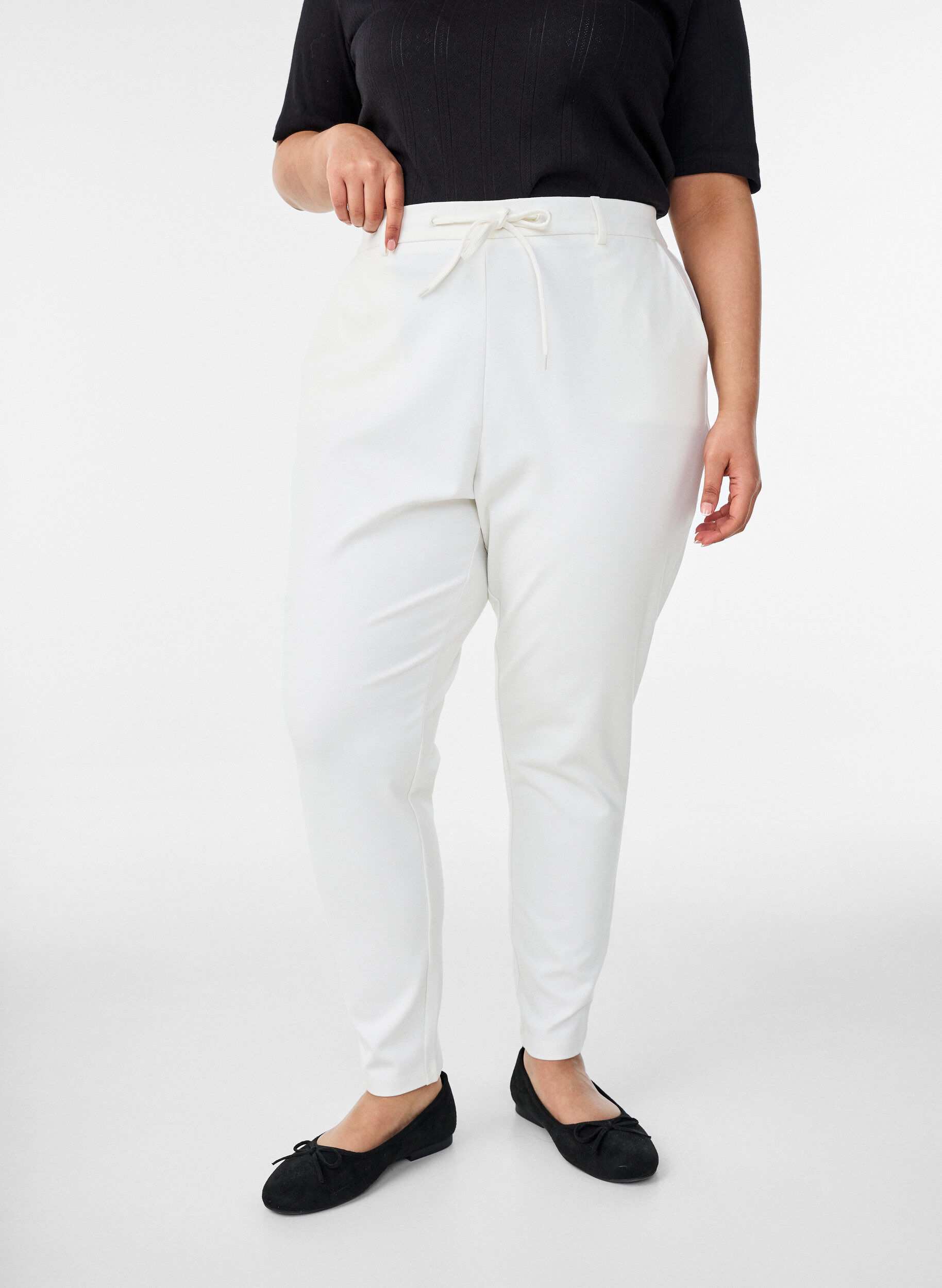 ZizziPantalon Maddison, Blanc, Model image number 2