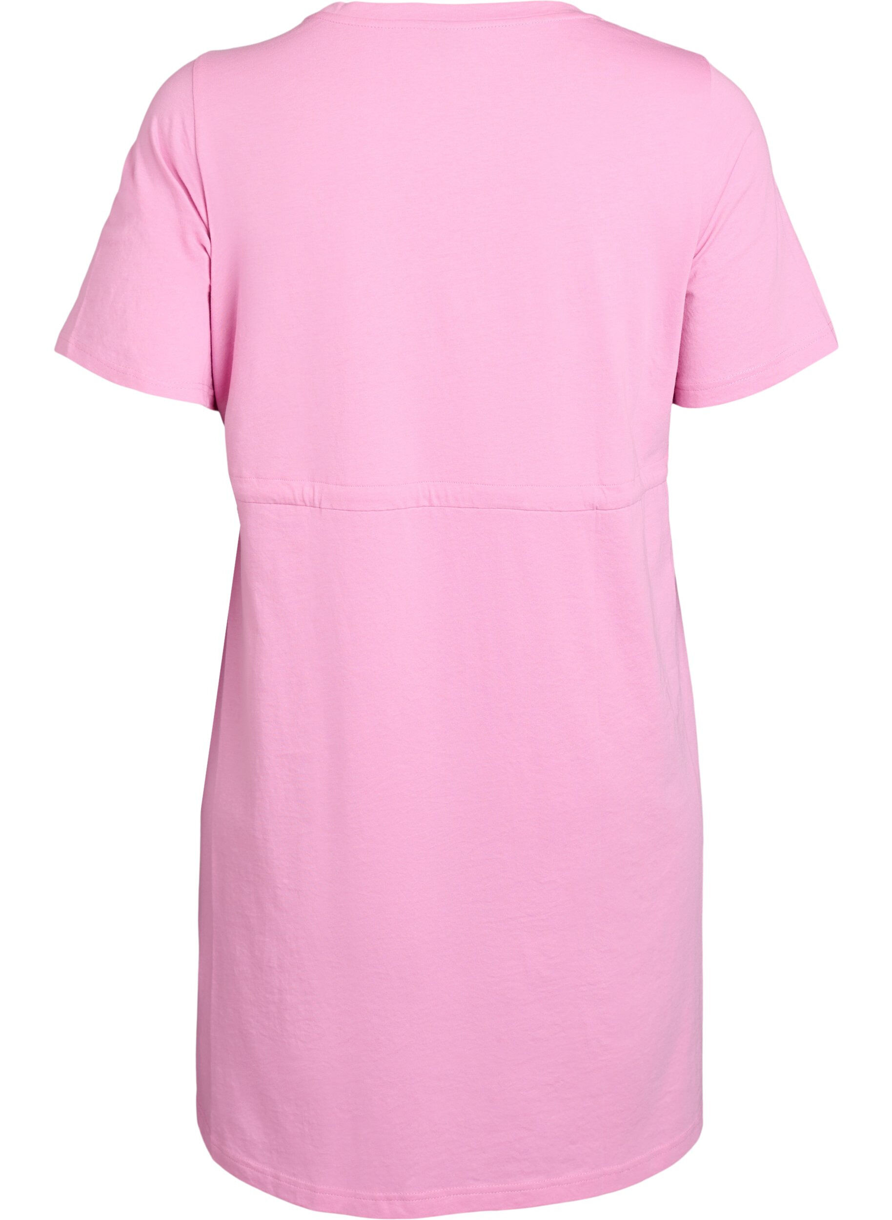 Zizzi FLASH - Robe t-shirt courte avec ceinture &agrave; nouer, Rose, Packshot image number 1