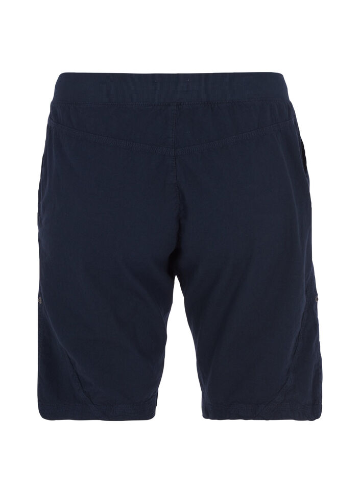 Short en coton ample avec poches, Bleu, Packshot image number 1