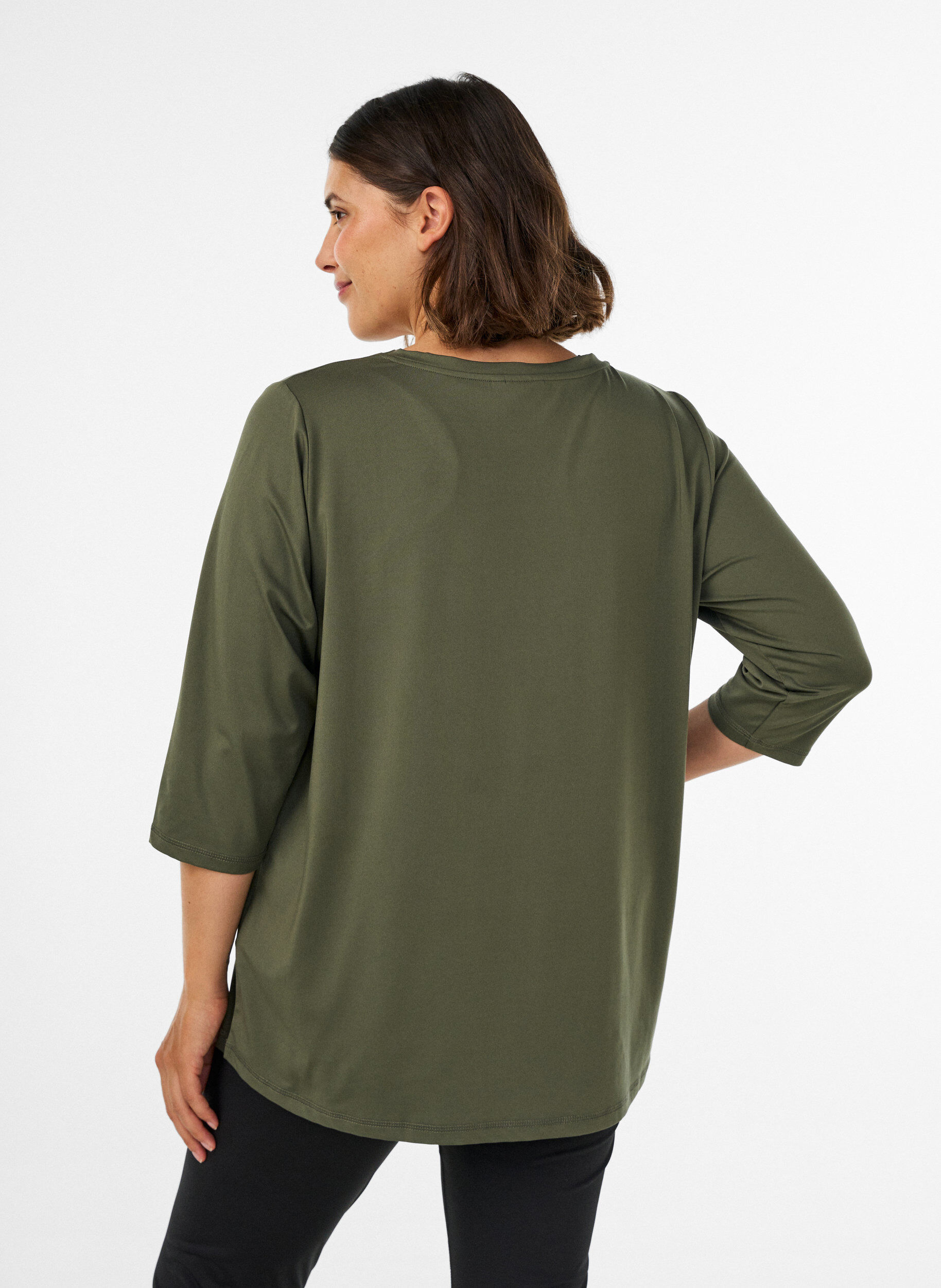 ZizziHaut de sport avec manches 3/4, Vert, Model image number 2