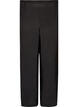 Pantalon en viscose avec taille &eacute;lastiqu&eacute;e et jambes droites, Noir, Packshot image number 0