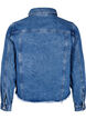 Veste en jean à strass avec un ourlet brut, Bleu, Packshot image number 1